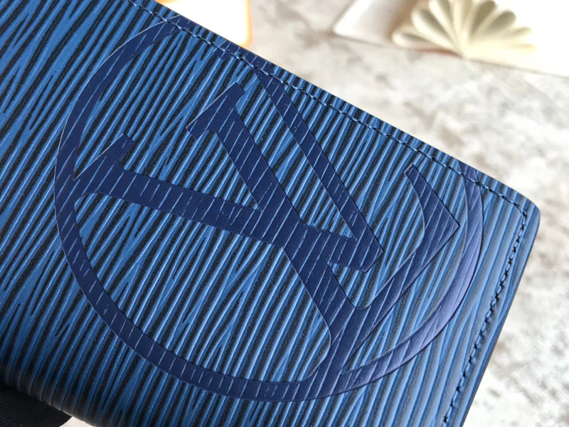 M63517 LV 口袋錢夾 LV Epi Initials錢夾 LV卡包 LV卡片夾 藍色