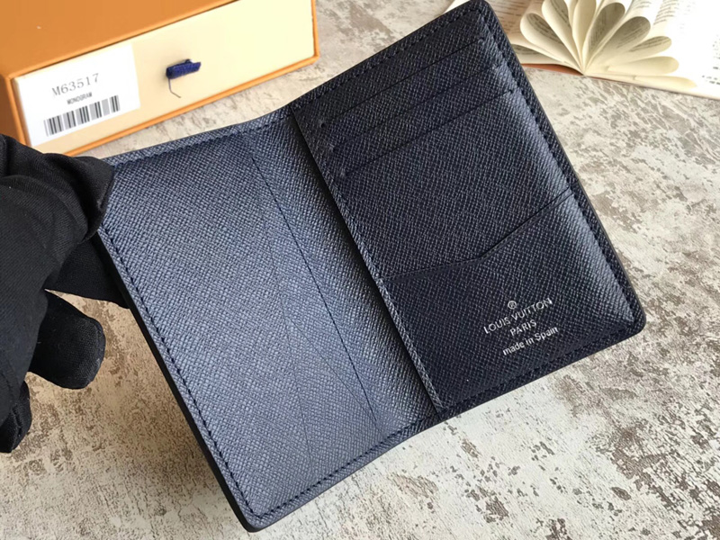 M63517 LV 口袋錢夾 LV Epi Initials錢夾 LV卡包 LV卡片夾 藍色