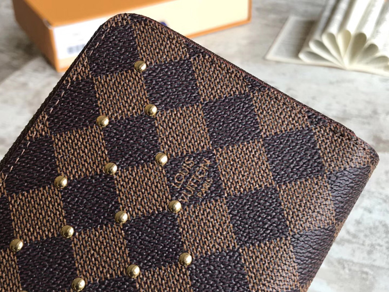 N60122 LV Zippy 拉鏈錢夾 LV Damier Ebene帆布柳丁錢包 LV女士拉鏈錢夾