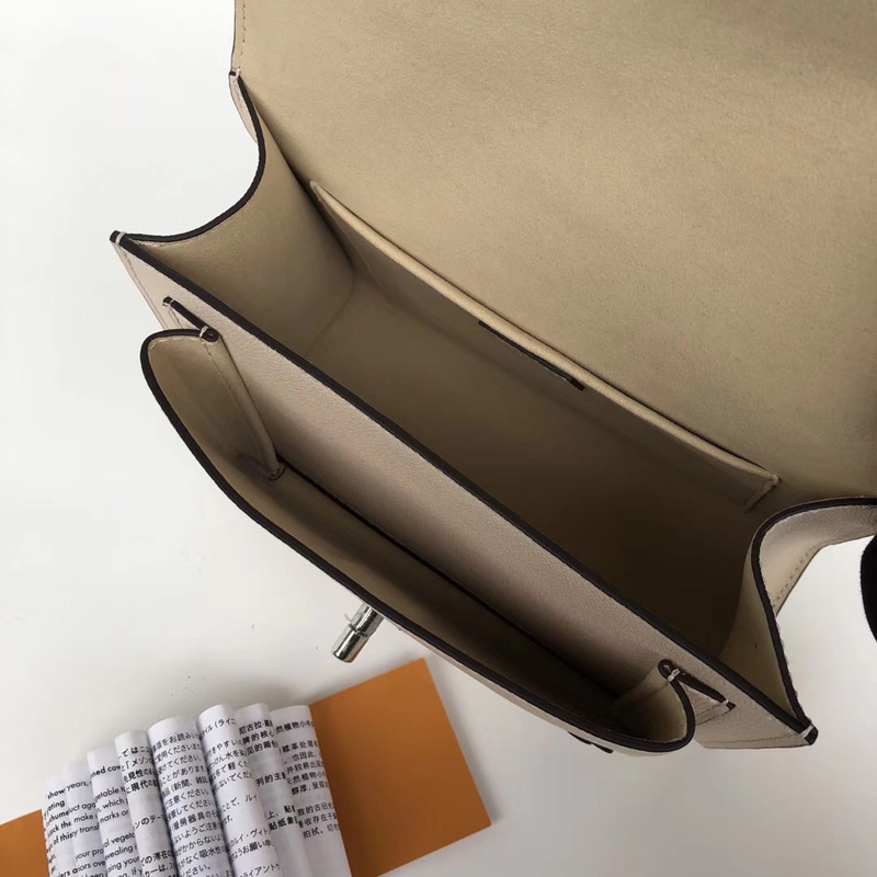 M53080 LV MyLockme BB 手袋 LV Monogram Flower圖案女包 LV校園書包 白色