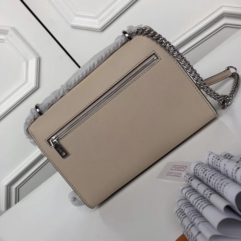 M53080 LV MyLockme BB 手袋 LV Monogram Flower圖案女包 LV校園書包 白色