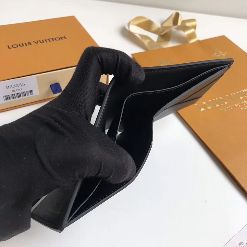 M63235 LV Multiple 錢(qián)夾 LV Dark Infinity黑色皮革短夾 LV錢(qián)包 LV短款錢(qián)包 LV短夾