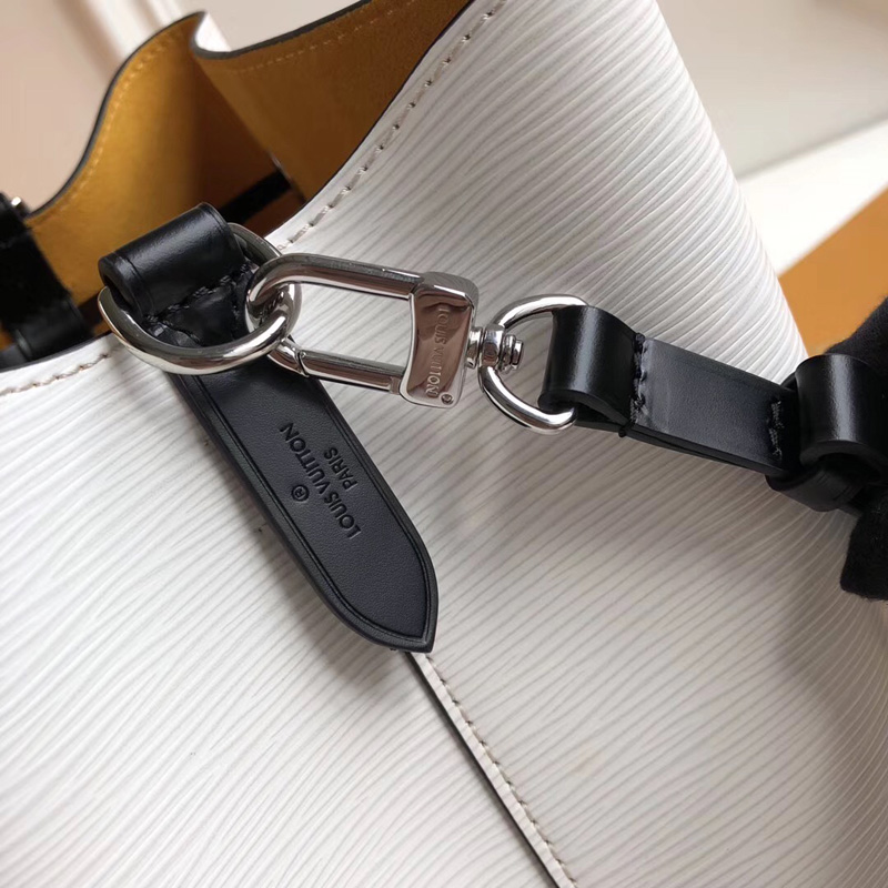 M52163 LV NeoNoe 手袋 LV女包 LV水桶包 LV Epi皮革雙色條紋水桶包 白色