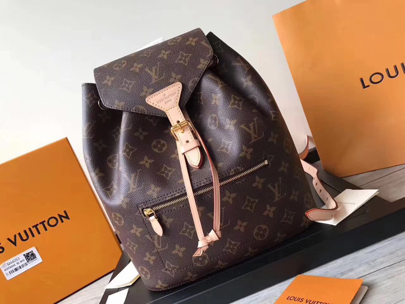M43431 LV Montsouris 雙肩包 LV雙肩包 LV2017新款老花雙肩包