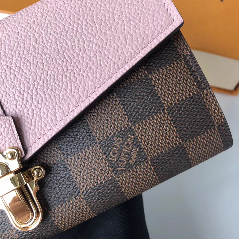 N64447 LV CLAPTON錢夾 LV女士錢包 LV搭扣長款錢夾 LV長款錢包