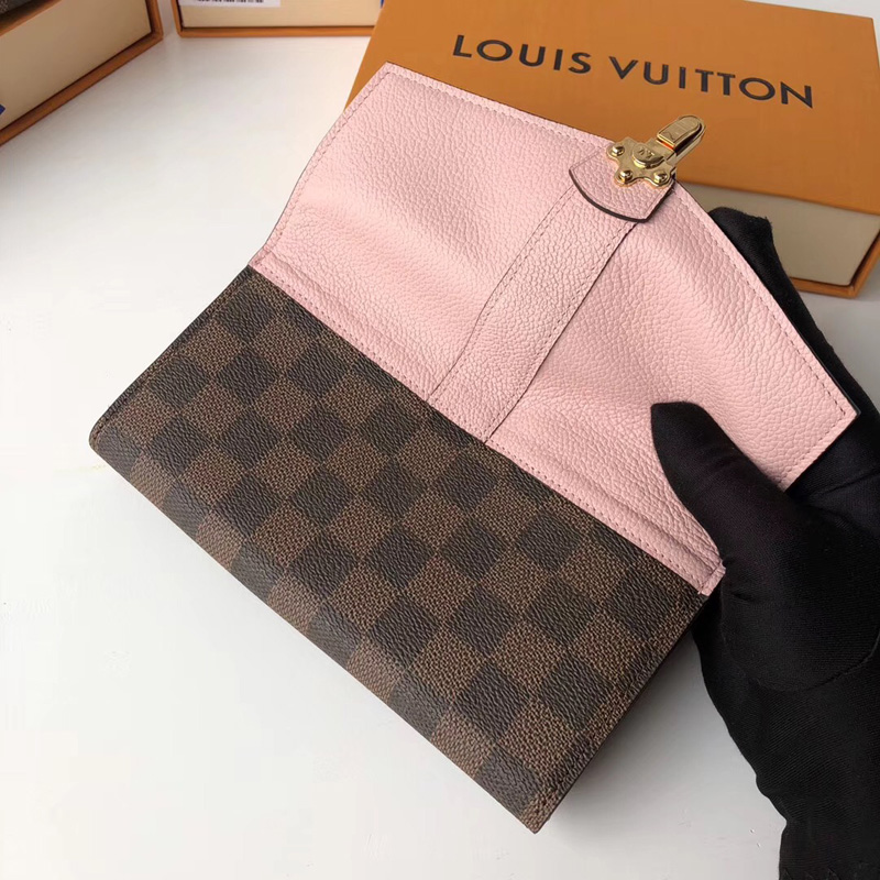 N64447 LV CLAPTON錢夾 LV女士錢包 LV搭扣長款錢夾 LV長款錢包