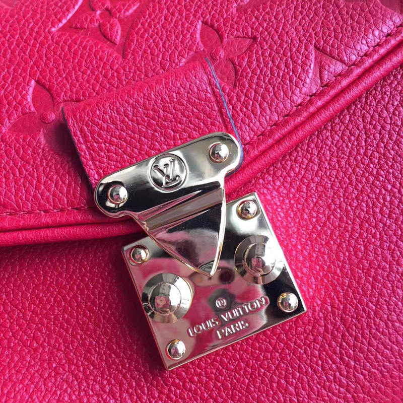 M94553 LV SAINT-GERMAIN BB手袋 LV女包 LV全皮壓花鏈條包 紅色