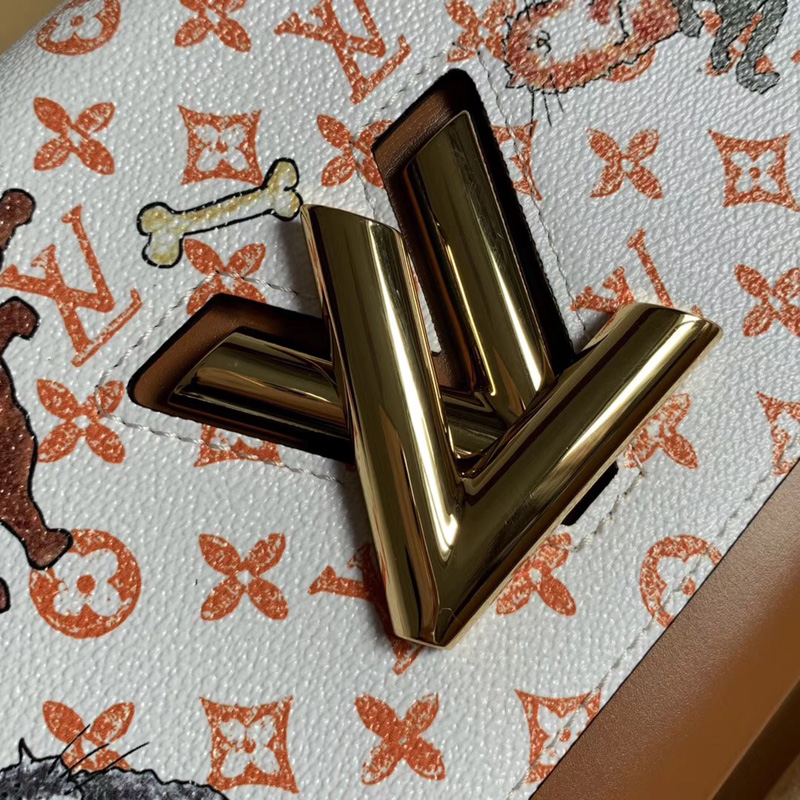 M44460 LV TWIST 中號手袋 (北京SKP限定款) LV貓犬圖案鏈條包