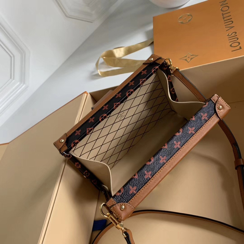 M44407 LV PETITE MALLE 手袋 LV2019貓犬圖案新款女包 LV盒子包