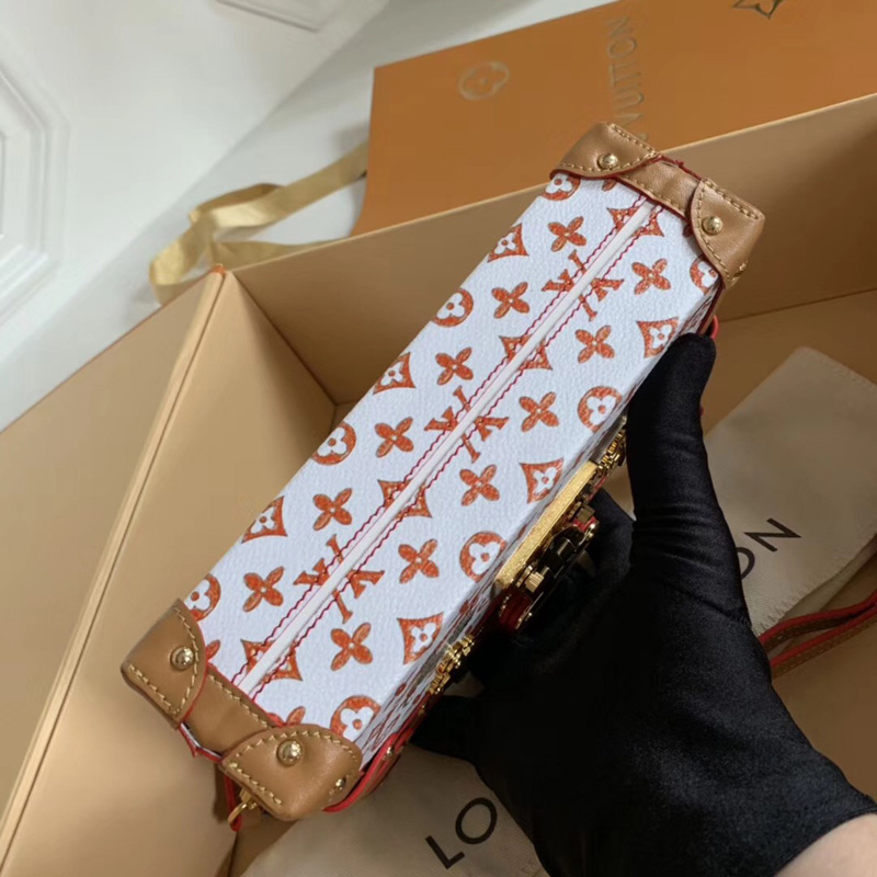 M44461 LV PETITE MALLE 手袋 (北京SKP限定款) LV2019貓犬圖案新款女包 LV盒子包