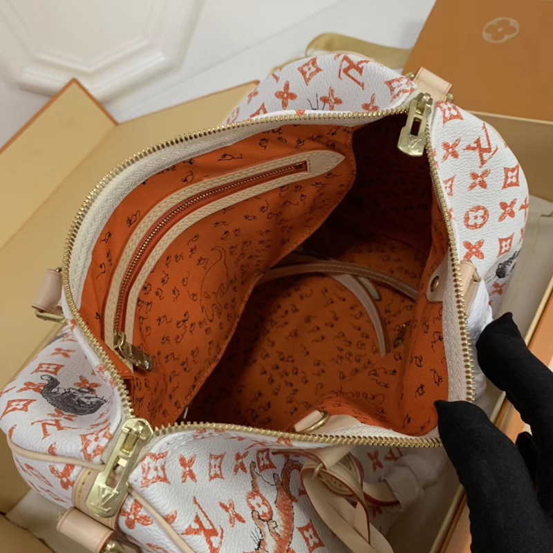 M44400 LV SPEEDY 30 手袋(配肩帶) (北京SKP限定款) Catogram 圖案女包 LV枕頭包