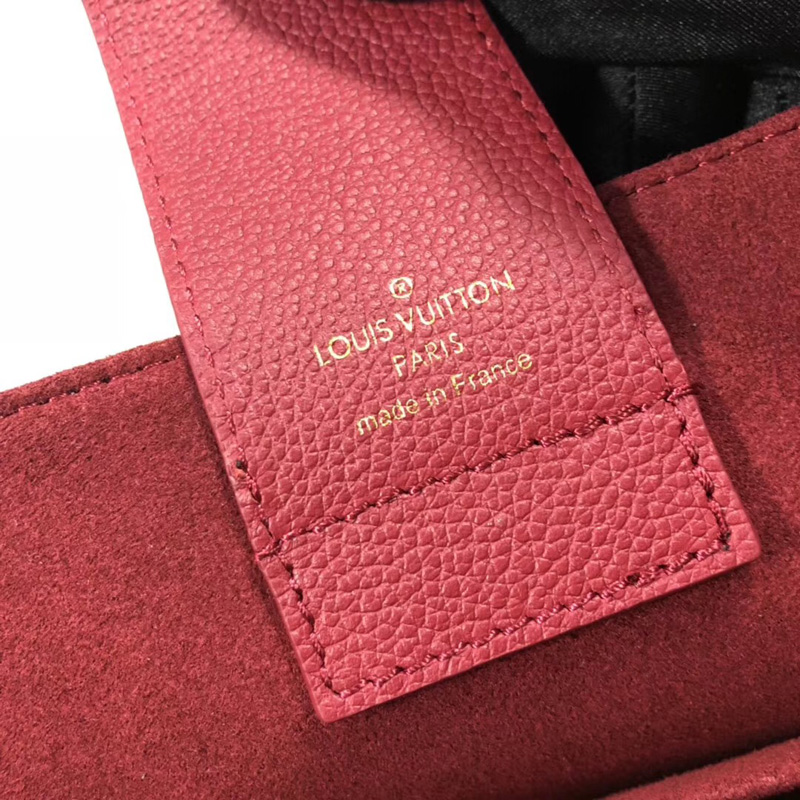 N40052 LV Riverside 手袋 Damier Ebene咖啡格帆布 LV女包 LV手提單肩包 紅色