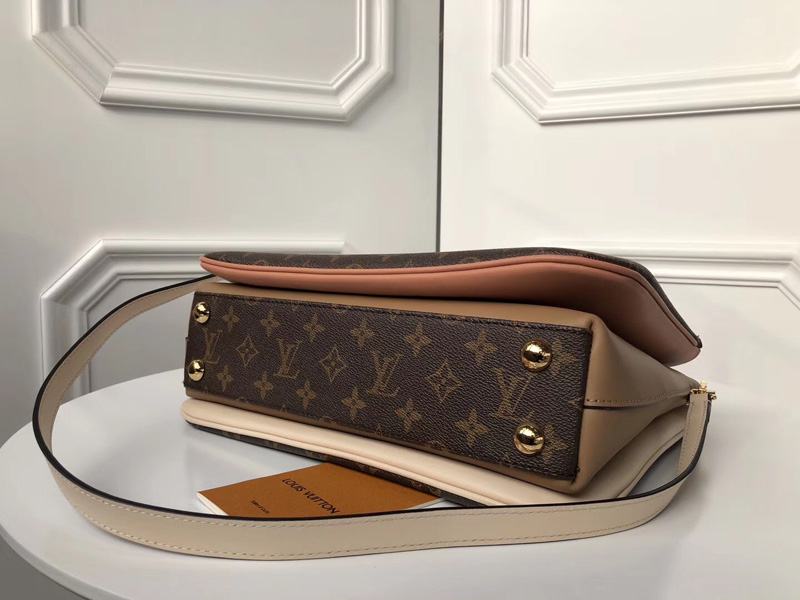 M44255 LV Millefeuille 手袋 LV Monogram帆布女包 LV鎖頭包 單肩斜挎包