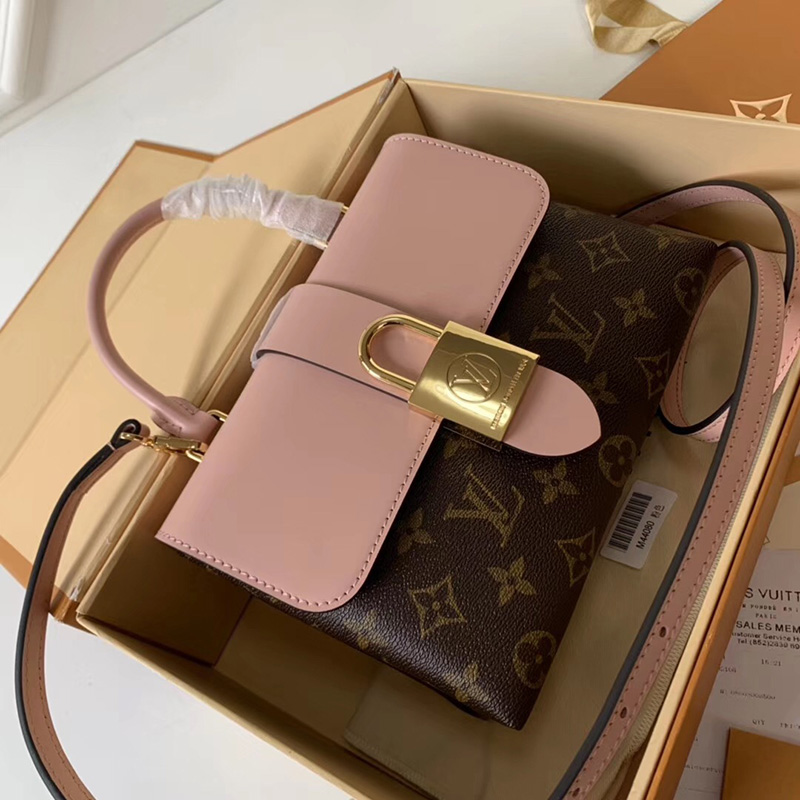 M44080 LV Locky BB 手袋 LV女包 LV掛鎖包 LV手提包 LV單肩包 粉色