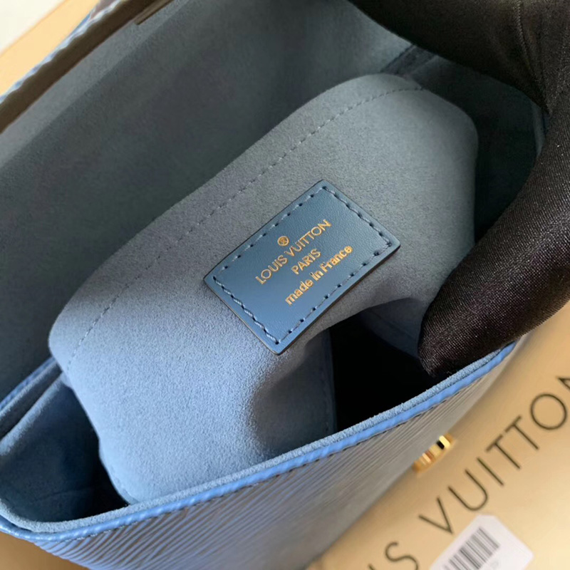 M53159 LV Locky BB 手袋 Epi皮革掛鎖包 LV女包 LV手提包 LV單肩包 牛仔藍(lán)