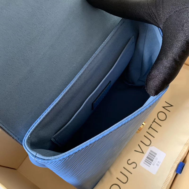 M53159 LV Locky BB 手袋 Epi皮革掛鎖包 LV女包 LV手提包 LV單肩包 牛仔藍(lán)