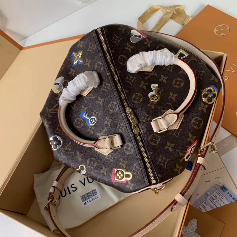 M44365 LV SPEEDY 30 手袋 Love Locks系列2019情人節限定 LV枕頭包