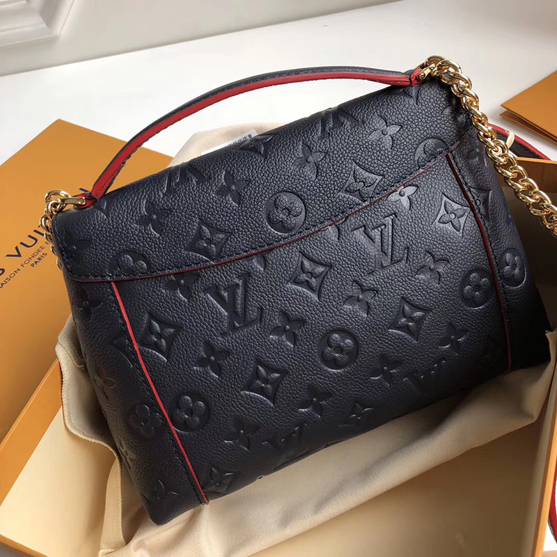 M43781 LV BLANCHE BB 手袋 壓紋Monogram Empreinte皮革 LV女包 藍色