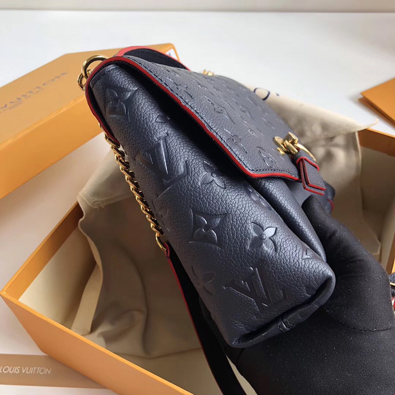 M43781 LV BLANCHE BB 手袋 壓紋Monogram Empreinte皮革 LV女包 藍色