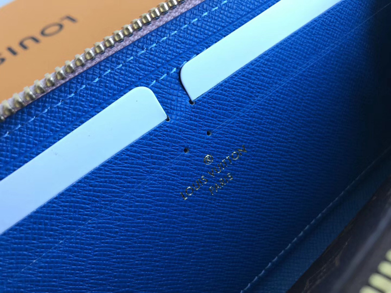 M63896 LV CLEMENCE 錢夾 LV拉鏈錢包 LV女士錢包 LV花卉裝飾錢包 粉色