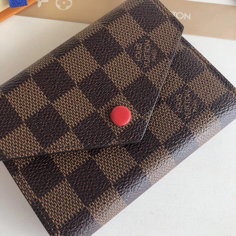 N41659 LV Victorine 錢夾 LV豆豆錢夾 LV豆豆三折錢夾 紅色