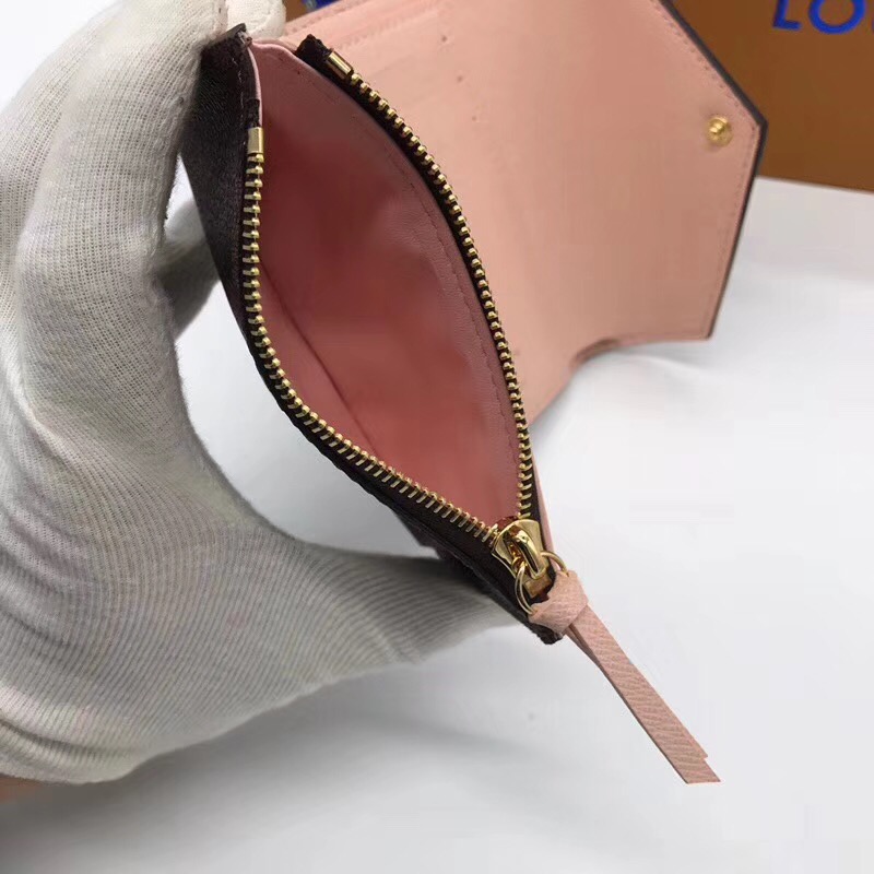 N61700 LV Victorine 錢夾 LV豆豆錢夾 LV豆豆三折錢夾 粉色