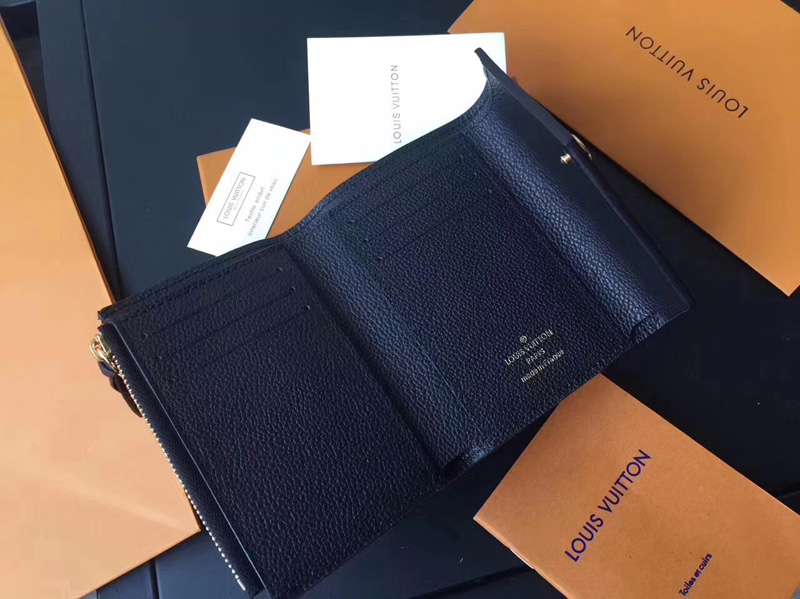 M64060 LV VICTORINE 錢夾 Monogram Empreinte皮革錢夾 LV短夾 黑色