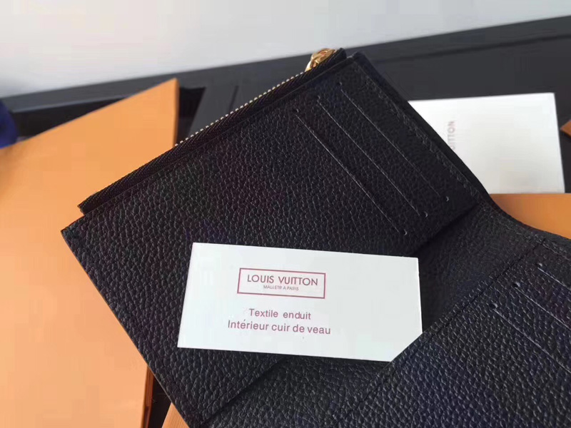 M64060 LV VICTORINE 錢夾 Monogram Empreinte皮革錢夾 LV短夾 黑色