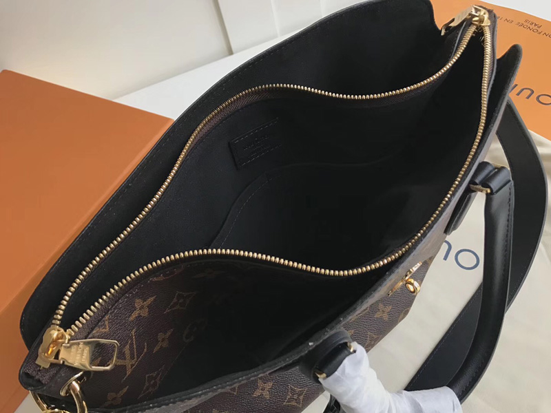 M44347 LV Flower 中號(hào)拉鏈 Tote 手袋 LV女包 單肩手提包 黑色