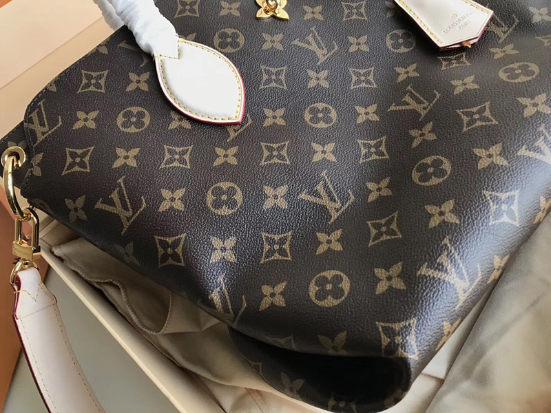 M44360 LV Flower 中號(hào)拉鏈 Tote 手袋 LV女包 單肩手提包