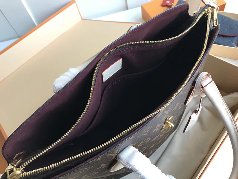 M44360 LV Flower 中號(hào)拉鏈 Tote 手袋 LV女包 單肩手提包