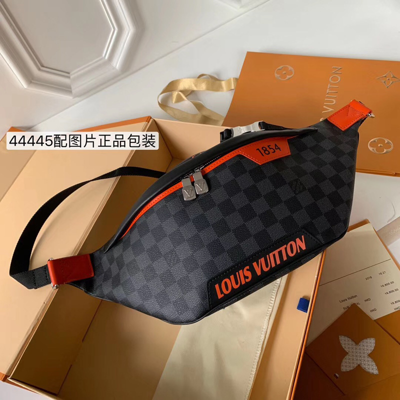 N44445 LV Discovery腰包藍格 Damier Cobalt帆布料 LV腰包 LV男士腰包