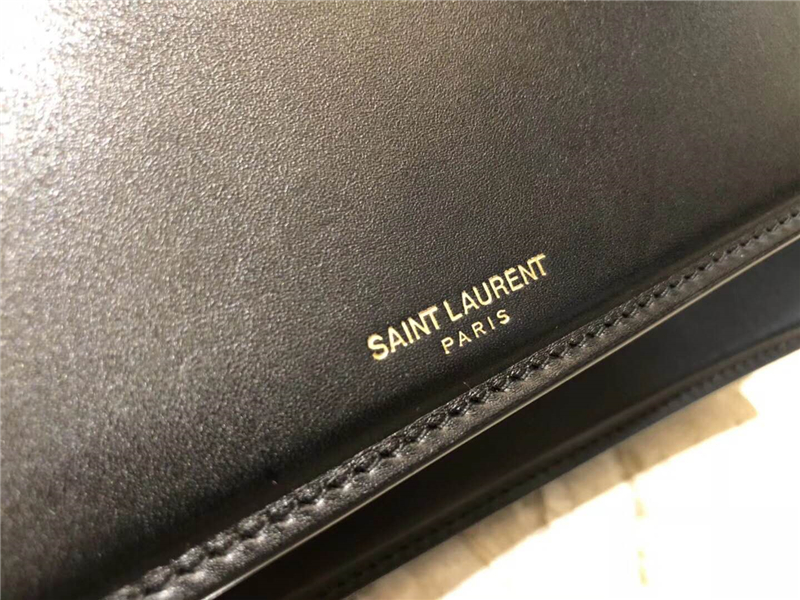 513667 YSL女包 圣羅蘭風琴包 牛皮 鉚釘裝飾 YSL風琴女包 黑色