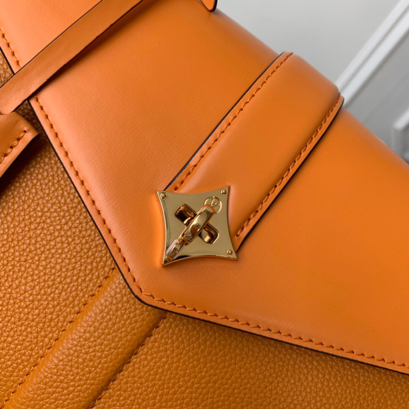 M53818 LV ROSE DES VENTS 小號手袋 LV掛鎖包 LV手提單肩包 橙色