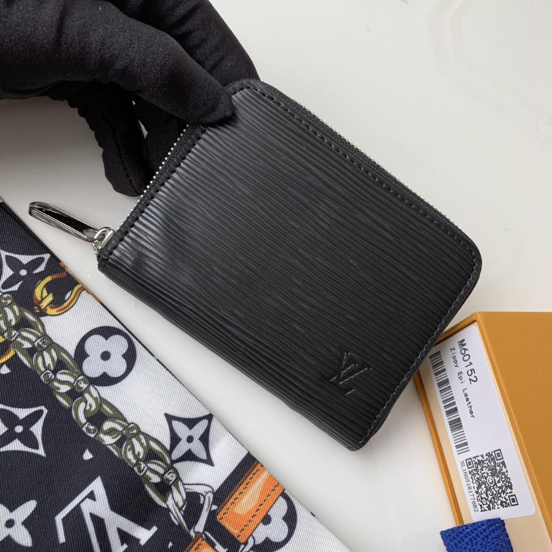 M60152 LV ZIPPY 拉鏈零錢包 Epi皮革 LV短款拉鏈錢夾 黑色