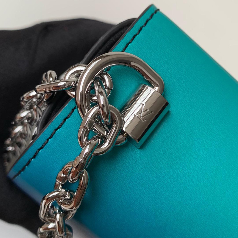 M53846 LV TWIST 中號手袋 2019春夏新款鏈條包 漸變藍色