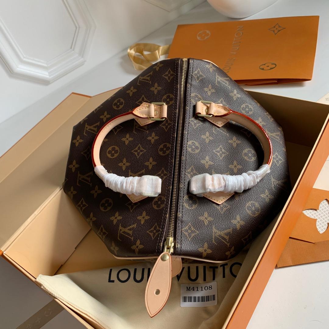 M41108 LV SPEEDY 30 手袋 Monogram 帆布老花女包 LV枕頭包