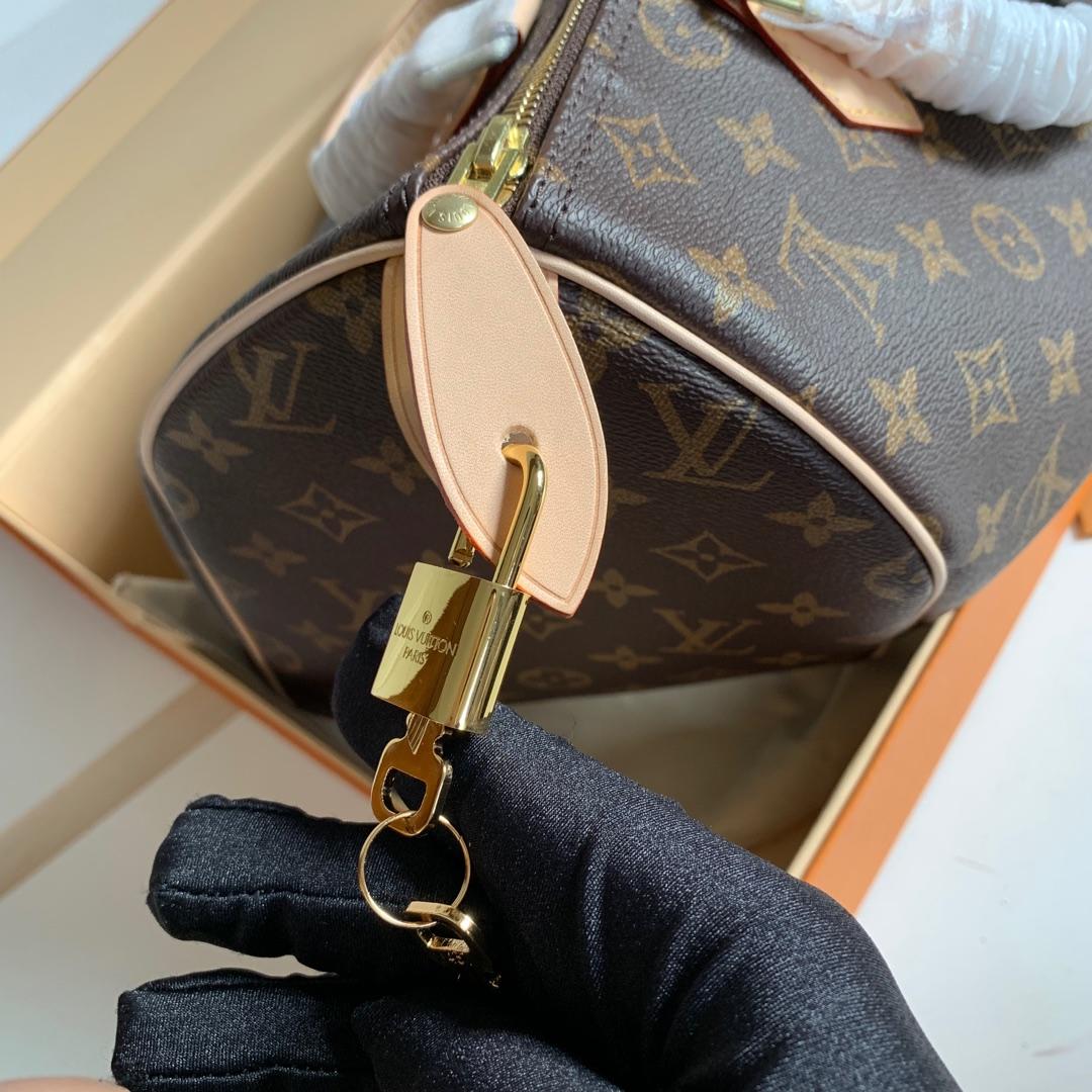 M41108 LV SPEEDY 30 手袋 Monogram 帆布老花女包 LV枕頭包