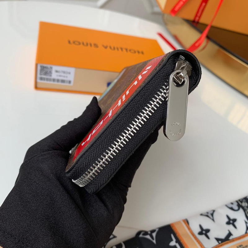 M67826 LV ZIPPY 錢夾 Monogram White 帆布錢包 LV拉鏈錢夾 老花