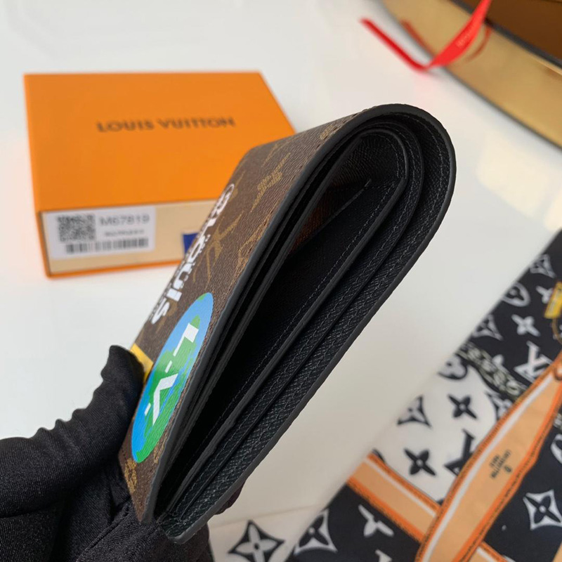 M67821 LV MULTIPLE 錢夾 Monogram 帆布錢包 LV短夾 老花