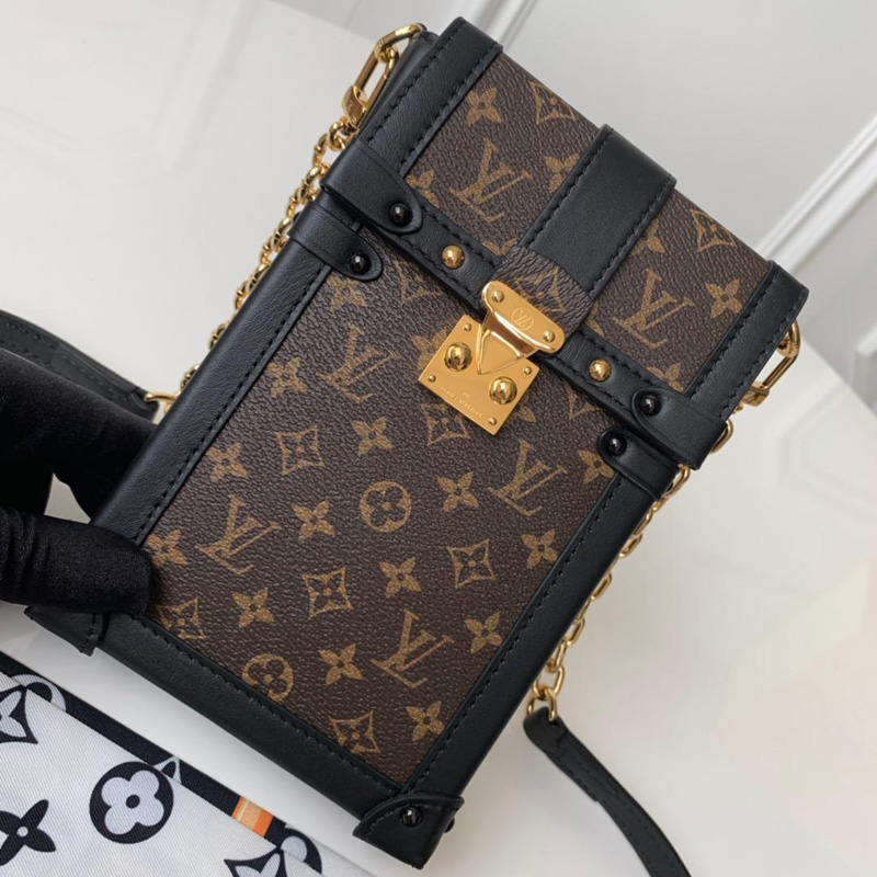 M63913 LV TRUNK VERTICAL 鏈條包 S形鎖扣包