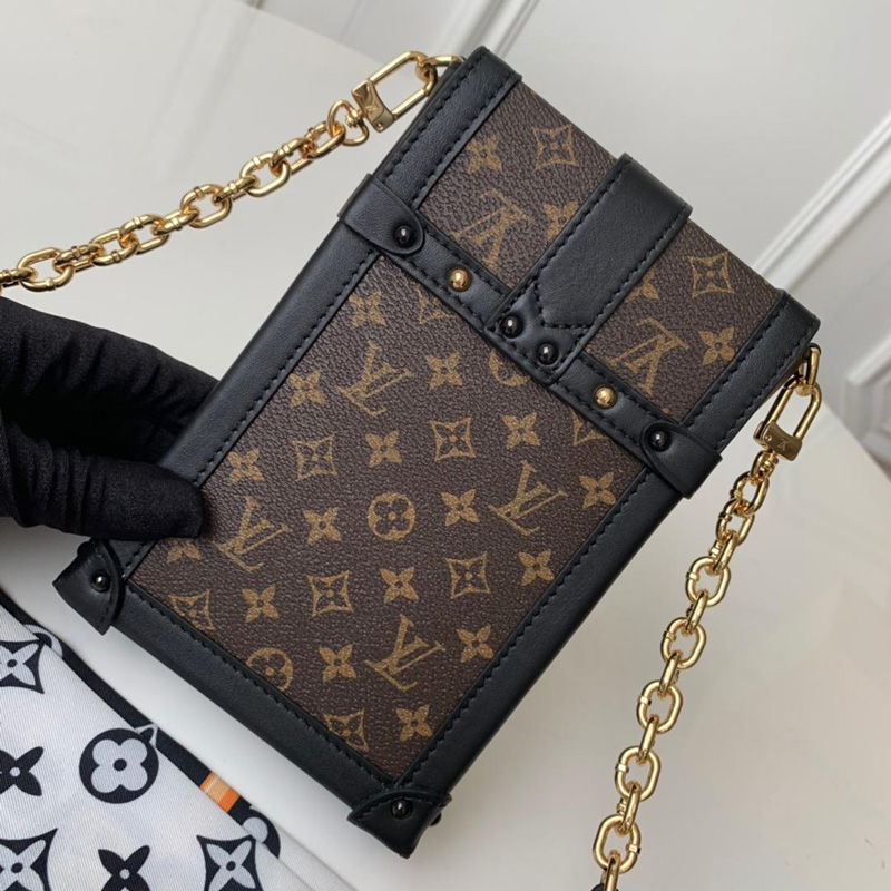 M63913 LV TRUNK VERTICAL 鏈條包 S形鎖扣包