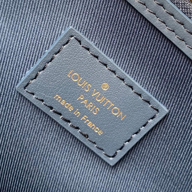 M44645 LV KEEPALL BANDOULIERE 50 手袋 Monogram 丹寧布旅行袋 海軍藍