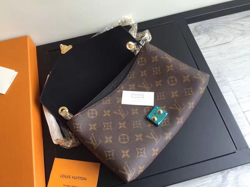 M41223 LV PallasChain手袋 Monogram帆布女包 LV鏈條包 黑色