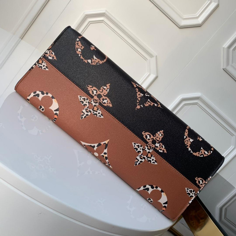 M44674 LV ONTHEGO 手袋 超大號 Monogram 印花迷你 飾邊 黑色