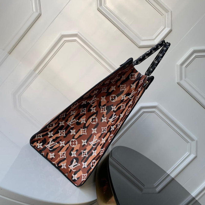 M44674 LV ONTHEGO 手袋 超大號 Monogram 印花迷你 飾邊 黑色