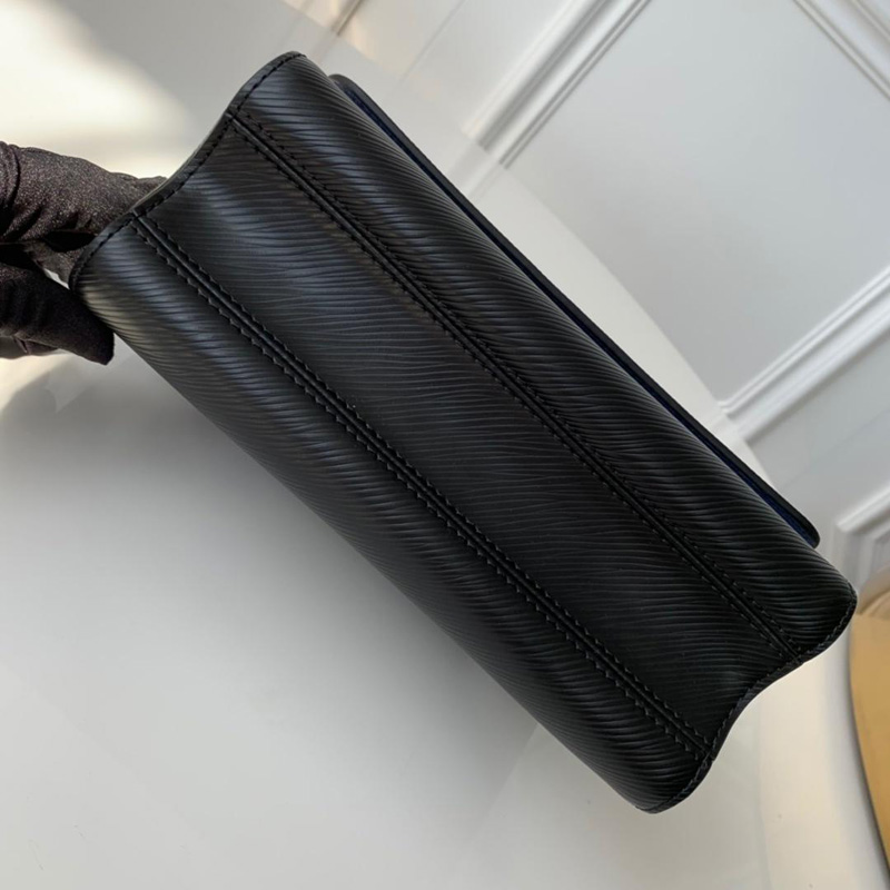 M52503 LV Twist 中號手袋 Epi皮革女包 LV鎖扣包 黑色