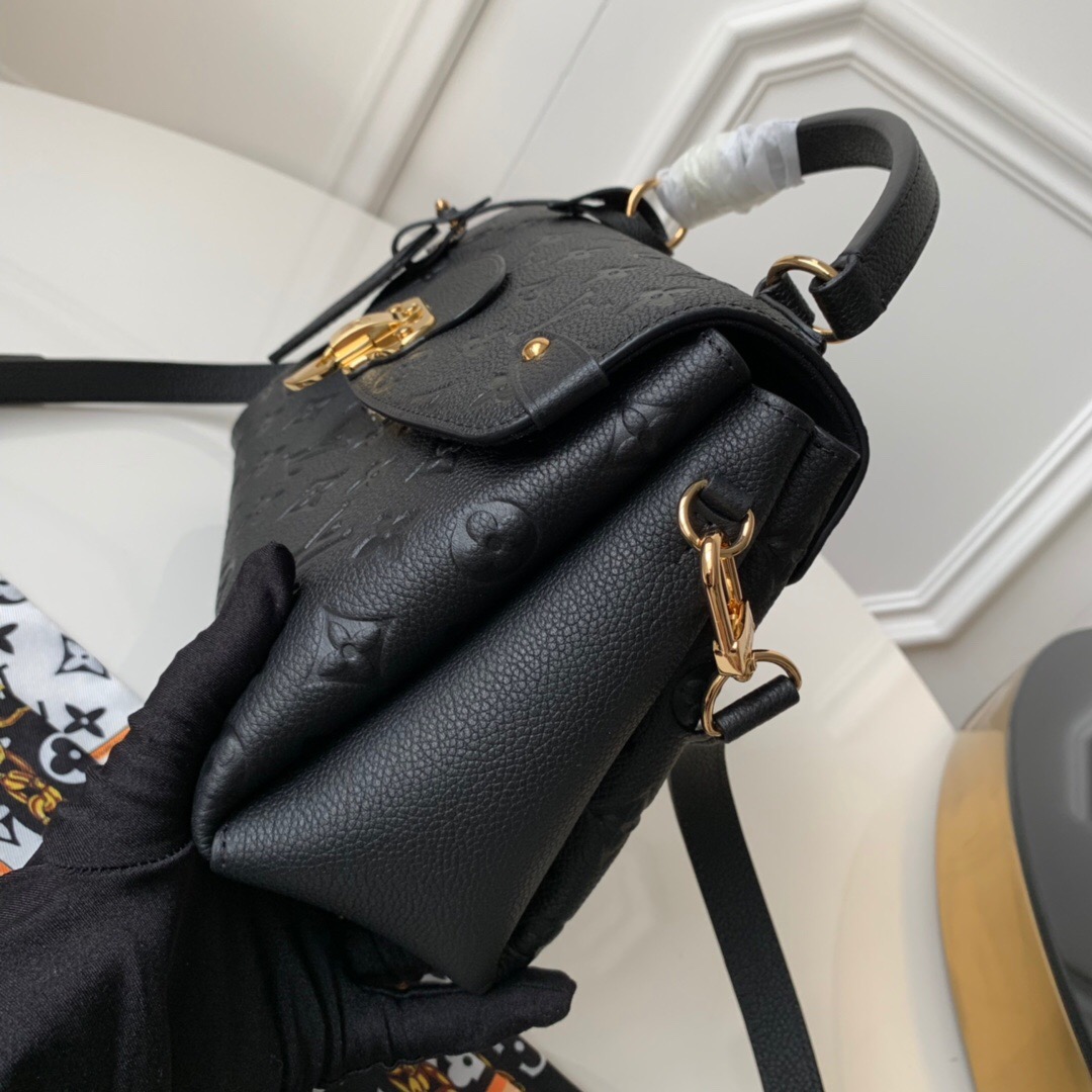 M53941 LV Georges BB手袋 Monogram Empreinte皮革壓花女包 黑色