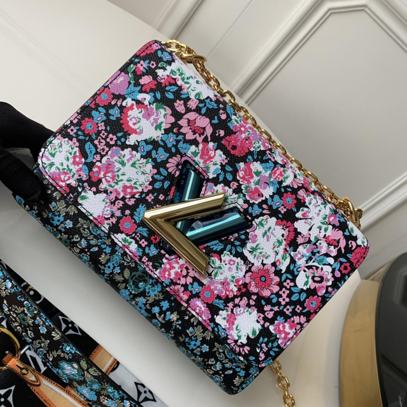 M55038 LV TWIST 小號手袋 Nicolas Ghesquiere花卉女包 粉色