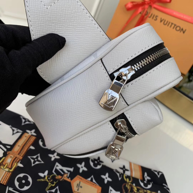 M30247 LV OUTDOOR 腰包 Monogram 帆布男包 LV腰包 白色